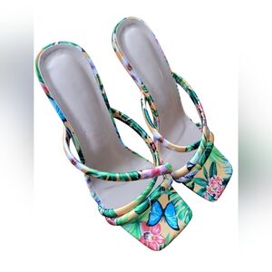 Floral Multicolor Women's Sandals